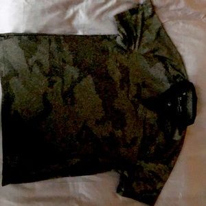 Men’s underarmour dry fit camo black and grey polo